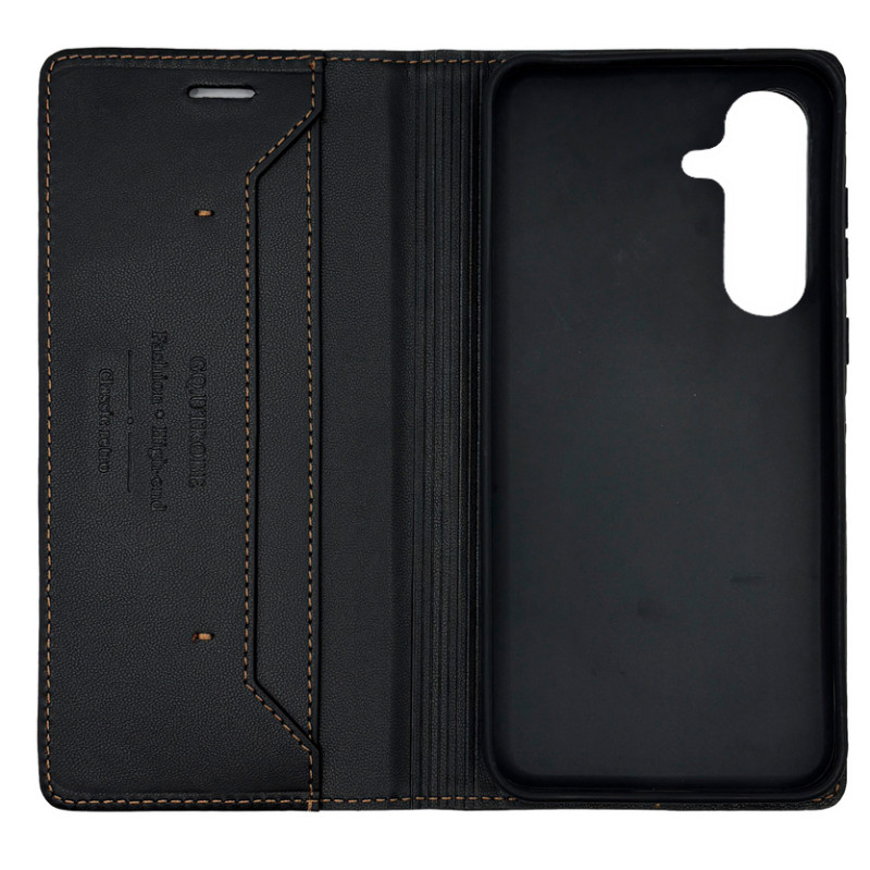Чохол книжка шкіряний GQ Samsung A36 / A56 Чорна