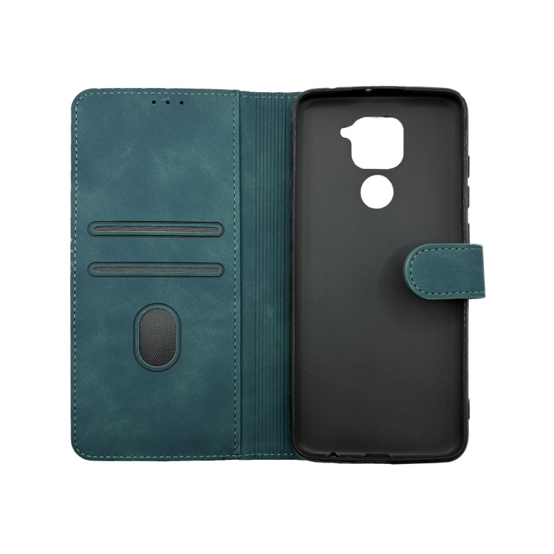 Чехол книжка Stylish Slot Matte Xiaomi Redmi Note 9 Зеленый