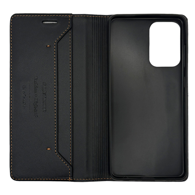 Чохол книжка шкіряний GQ Samsung A72 Чорна
