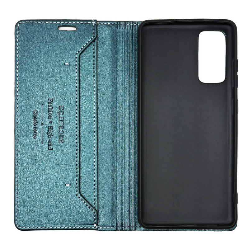 Чехол книжка кожаный GQ Samsung S20 FE / S20 lite Зеленый