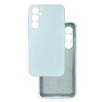 Чехол накладка Silicone Cover Soft Touch ЗК Samsung A35 Светло-голубой