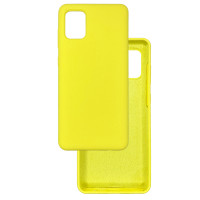 Чехол накладка Silicone Cover Soft Touch OK Samsung A31 Желтый