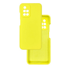 Чехол накладка Silicone Cover Soft Touch ЗК Xiaomi Redmi 10 Желтый