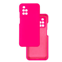 Чехол накладка Silicone Cover Soft Touch ЗК Xiaomi Redmi 10 Фуксия