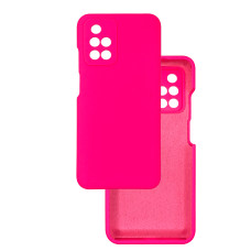 Чехол накладка Silicone Cover Soft Touch ЗК Xiaomi Redmi 10 Фуксия