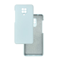Чехол накладка Silicone Cover Soft Touch ЗК Xiaomi Redmi Note 9s/Pro/Max Светло-голубой