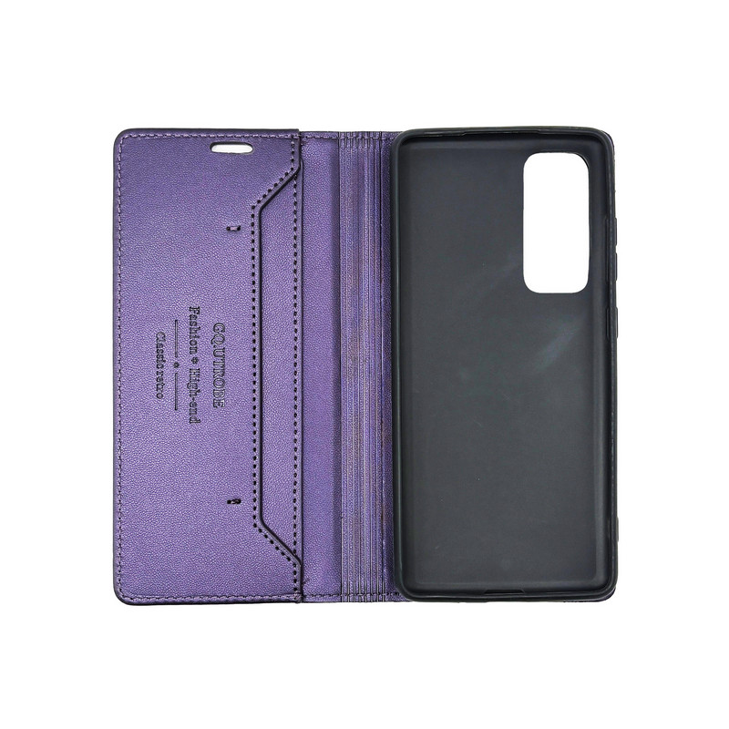 Чехол книжка кожаный GQ Samsung S24FE Фиолетовый