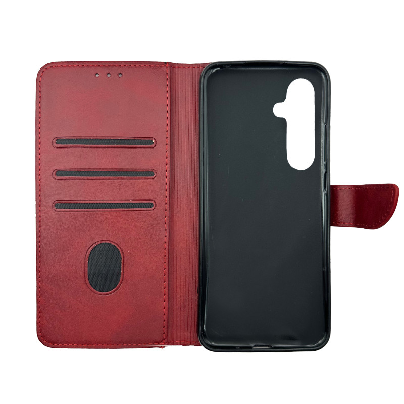 Чохол книжка Business leather Хлястик Samsung A35 Червоний