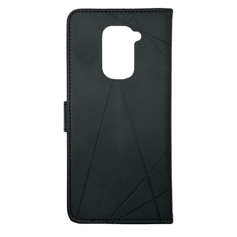 Чехол книжка Business leather Хлястик Xiaomi Redmi Note 9 Черный