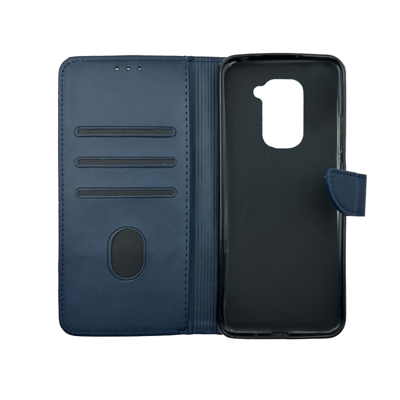 Чохол книжка Business leather Хлястик Xiaomi Redmi Note 9 Синій