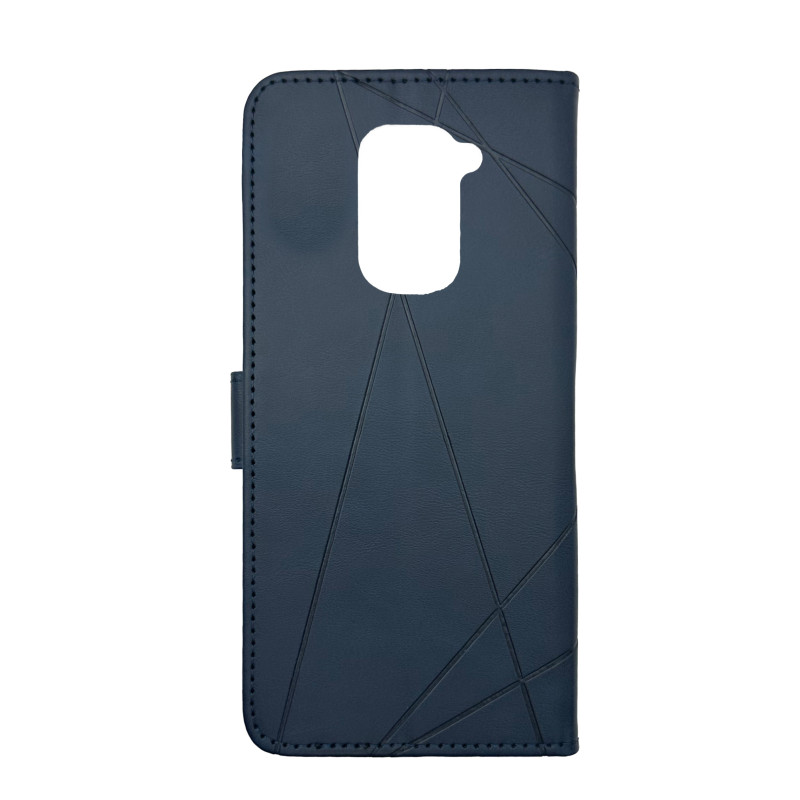 Чохол книжка Business leather Хлястик Xiaomi Redmi Note 9 Синій