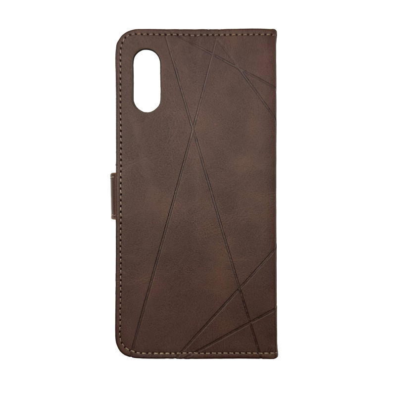 Чохол книжка Business leather Хлястик Xiaomi Redmi 9A Коричневий