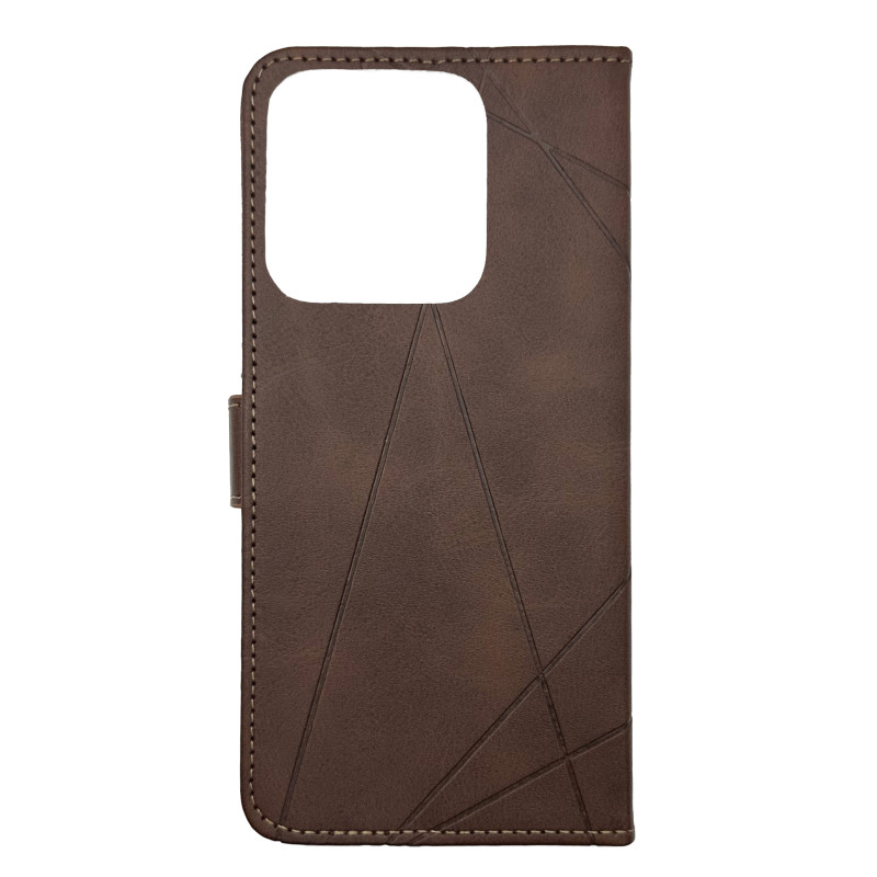 Чехол книжка Business leather Хлястик Xiaomi Redmi 9С / 10A Коричневый