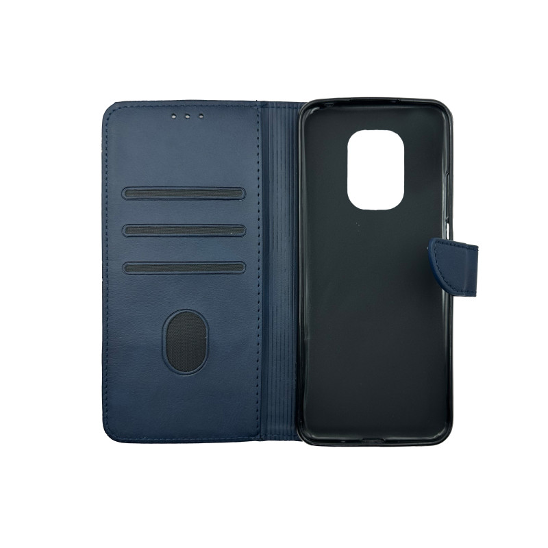 Чохол книжка Business leather Хлястик Xiaomi Redmi Note 9s/Pro/Max Синій