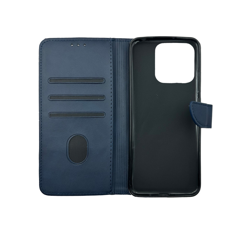Чохол книжка Business leather Хлястик Xiaomi Redmi 10С Синій