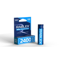 Акумулятор Rablex Li-ION 18650 2400mAh 3.7V з захистом від перегріву