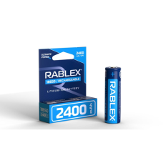 Аккумулятор Rablex Li-ION 18650 2400mAh 3.7V с защитой от перегрева 2400mAh 3.7V