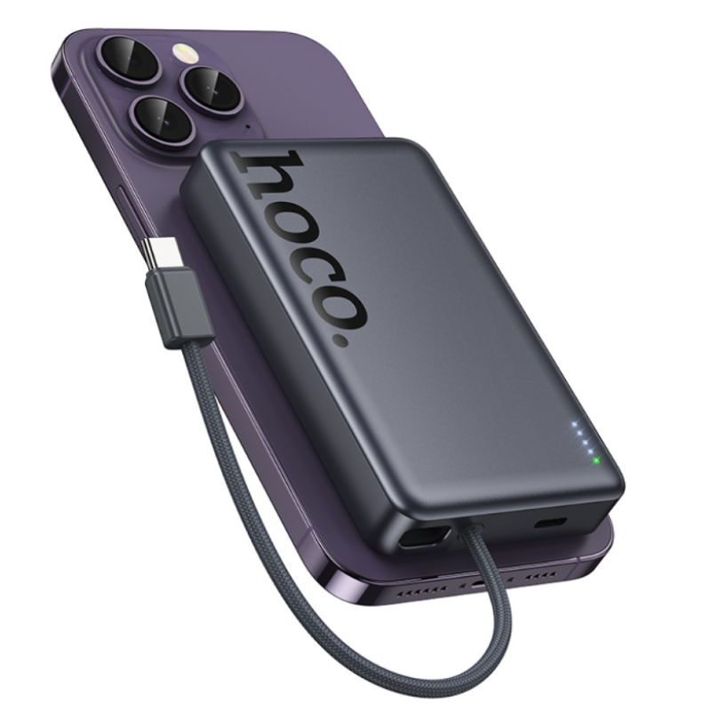 Power Bank Hoco Q44 10000mAh PD20W (with cable Type-C) с беспроводной зарядкой 15W