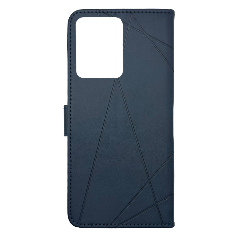 Чехол книжка Business leather Хлястик Xiaomi Redmi Note 12 4G Синий