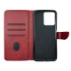 Чехол книжка Business leather Хлястик Xiaomi Redmi Note 12 4G Красный