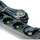 Подовжувач UA Power F05U на 5 розеток + 3USB 4м Black