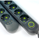 Подовжувач UA Power F05U на 5 розеток + 3USB 4м Black