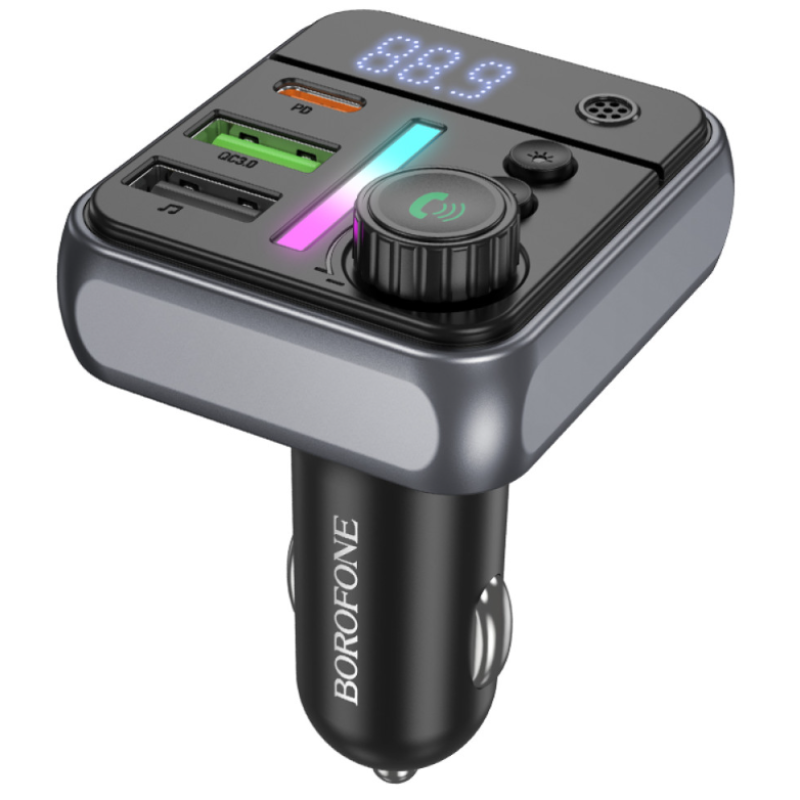 FM Модулятор Borofone BC50 Ascenso PD20W+QC3.0