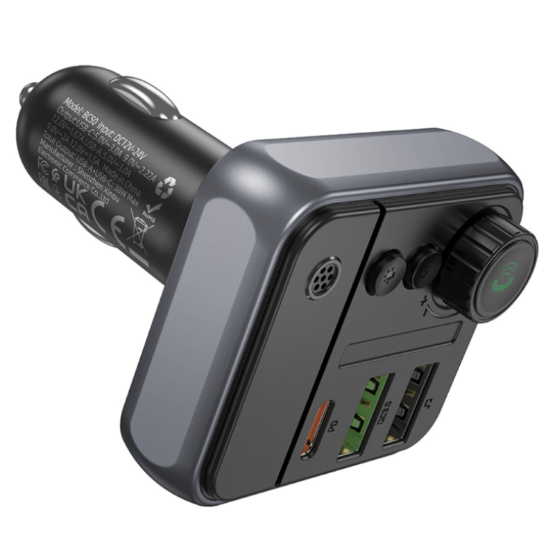 FM Модулятор Borofone BC50 Ascenso PD20W+QC3.0