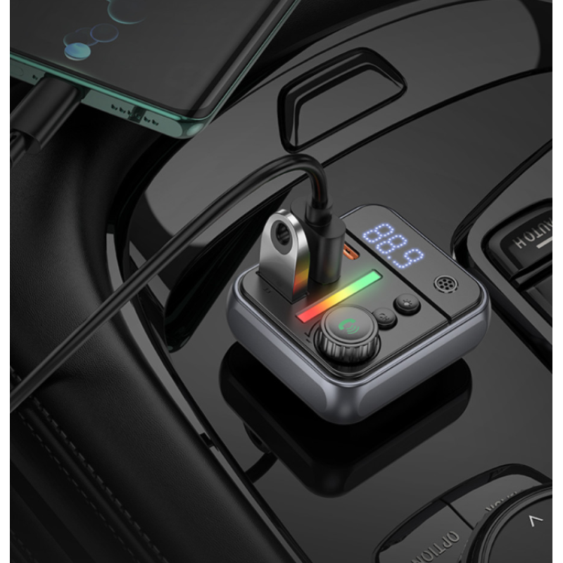 FM Модулятор Borofone BC50 Ascenso PD20W+QC3.0