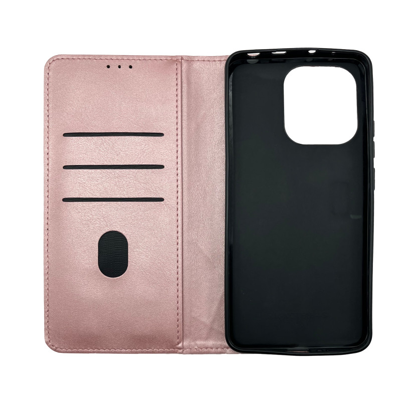 Чохол книжка Business leather Xiaomi Redmi Note 13 4G Рожевий