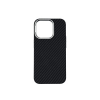 Чехол накладка Matte Carbon Witch Magsafe iPhone 15 Pro Black