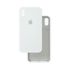 Чехол Silicone Case Camera Protective iPhone Xs Max белый (White)