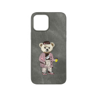 Чохол накладка Teddy Bear iPhone 13 Pro Max Grey