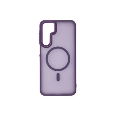 Чехол накладка Matte Corrugated Camera with MagSafe Samsung A16 Фиолетовый