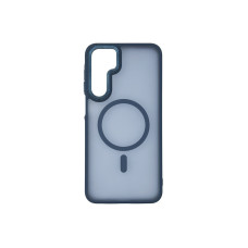 Чехол накладка Matte Corrugated Camera with MagSafe Samsung A16 Синий