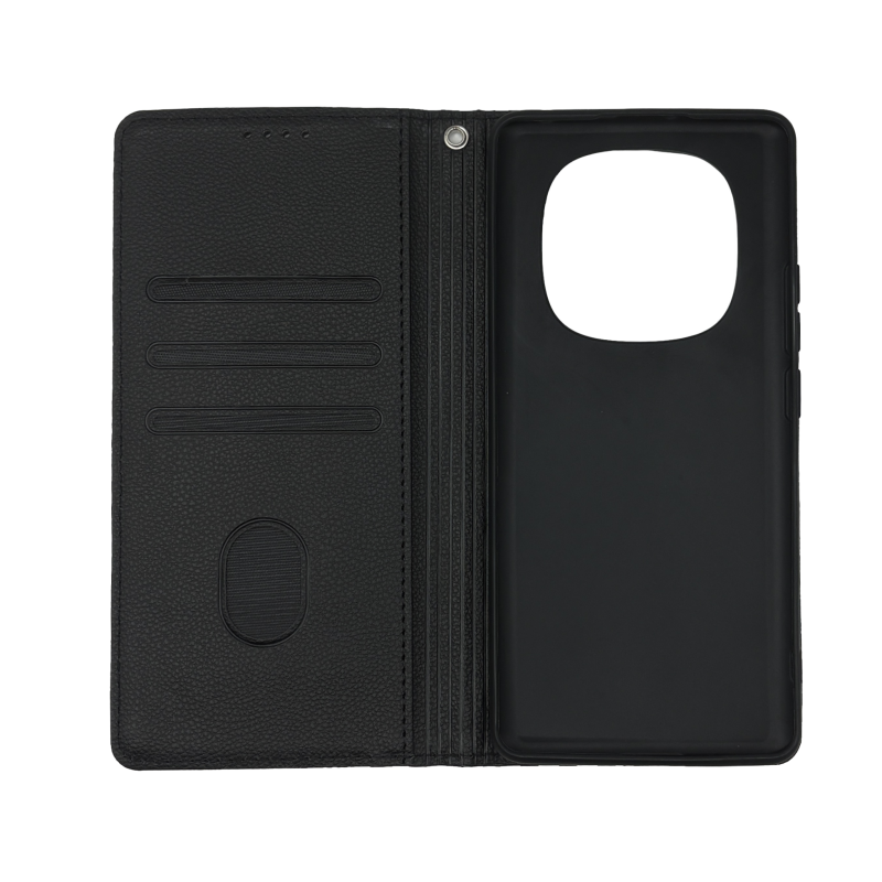 Чехол книжка Deluxe Xiaomi Redmi Note 14 Pro 4G Черный