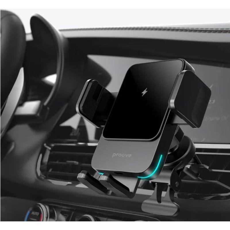 Автомобільний тримач з Бездротовою зарядкою Proove Sonic 15W