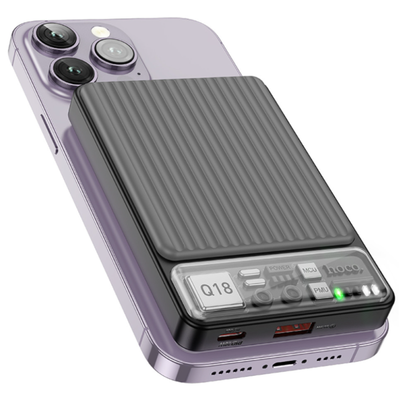 Power Bank Hoco Q18 Tourer 10000mAh PD20W+22.5W Беспроводная зарядка