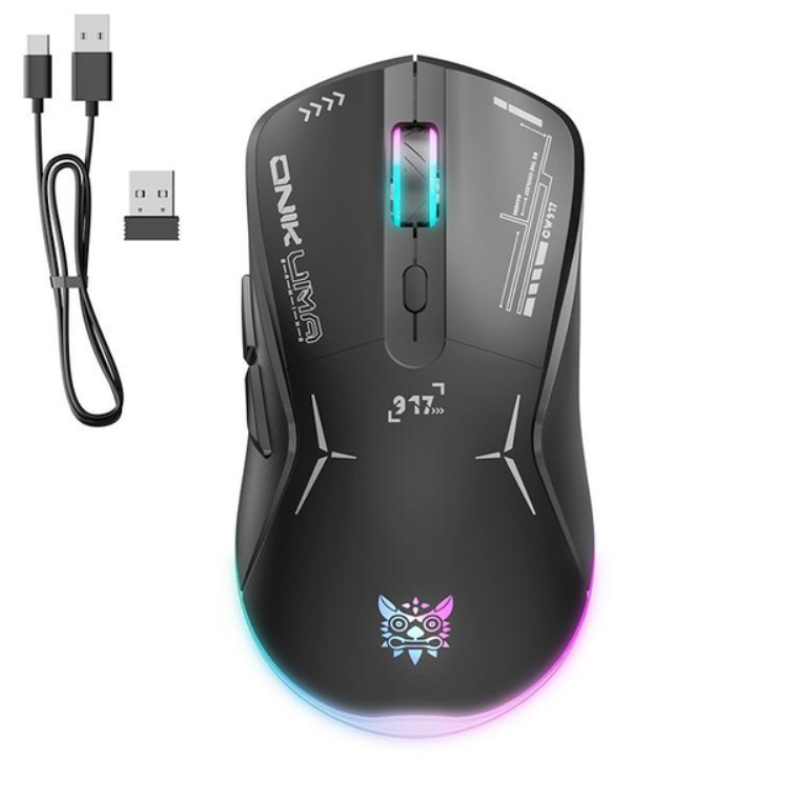 Мишка ігрова 2 режими (бездротовий + дротовий) Onikuma CW917 RGB 6 кнопок DPI:800-4800