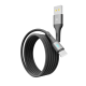 Кабель USB-Type C YOKI LED YK-LE17 3A 1.2m Black