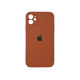 Чехол Silicone Case Square Full+Camera iPhone 11 Коричневый