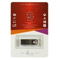 USB Flash T&G TG117 4Gb 2.0 Метал Чорний