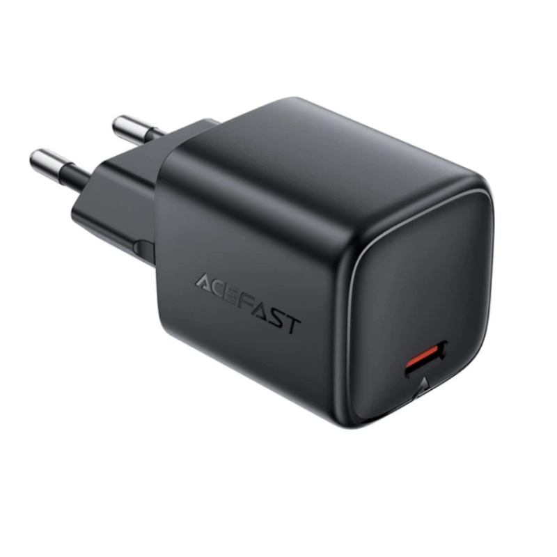 Мережевий адаптер AceFast A119 PD45W mini GaN black