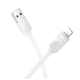 Кабель USB-Lightning Hoco X114 2.4A 1m Білий
