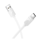 Кабель USB-Type C Hoco 114 3.0A 1m White