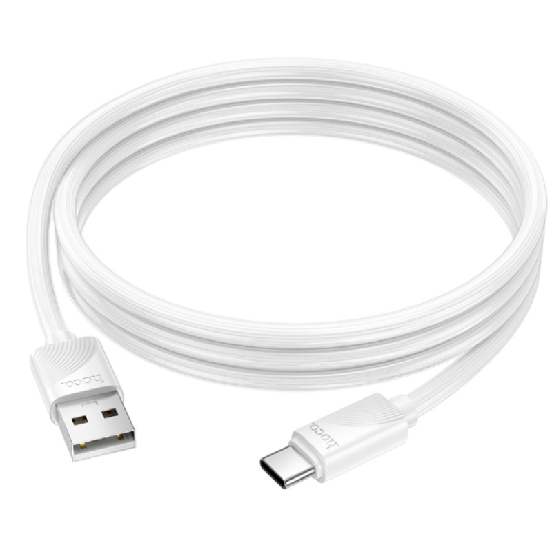 Кабель USB-Type C Hoco 114 3.0A 1m White