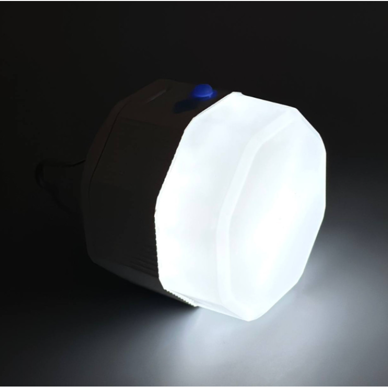 Лампа для кемпинга New Energy 120W 3600mAh 6800-7300К +3 аккумулятора 18650 +Solar 8,5см