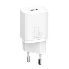 Мережевий адаптер Baseus Super Silicone Quick Charger Type C 30W White