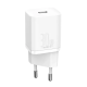 Сетевой адаптер Baseus Super Silicone Quick Charger Type C 30W White