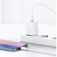 Сетевой адаптер Baseus Super Silicone Quick Charger Type C 30W White